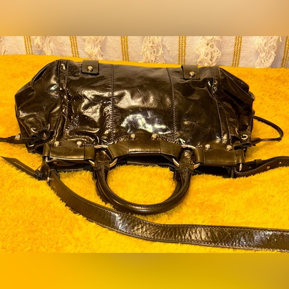 NWT Francesco Biasia Genuine Leather Satchel - Picture 6 of 12